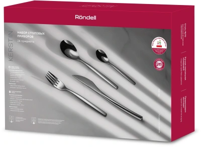 Набор столовых приборов Rondell Kerstin RD-245 набор из 24предм. стальной