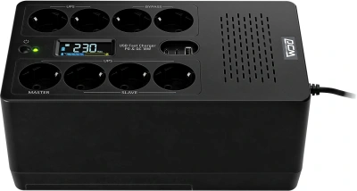 Источник бесперебойного питания Powercom Fly FLY1050EU 630Вт 1050ВА черный