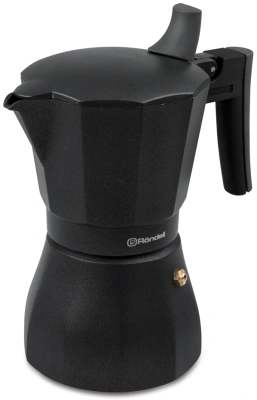 Кофеварка гейзерн. Rondell Kafferro RDA-994 0.45л алюминий темно-серый