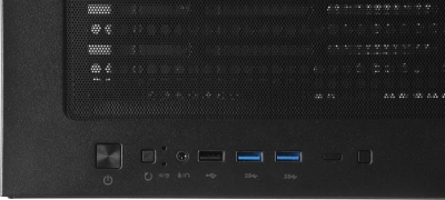 Корпус Accord ACC-ZA11B AR черный без БП ATX 3x120mm 1xUSB2.0 2xUSB3.0 audio bott PSU