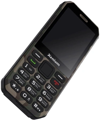 Мобильный телефон XENIUM X300 зеленый моноблок 2Sim 2.8" 240x320 Nucleus 0.3Mpix GSM900/1800 MP3 FM microSD max32Gb