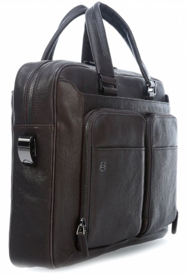 Сумка мужская Piquadro Black Square CA2849B3/TM с отделением для ноутбука 15" темно-коричневая натур.кожа