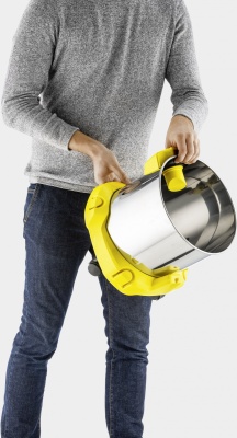 Строительный пылесос Karcher WD 2 Plus S V-15/4/18 1000Вт (уборка: сухая/влажная/выдув/сбор воды) желтый