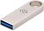 Флеш Диск Digma 64GB DRIVE3 DGFUL064A30SR USB3.0 серебристый