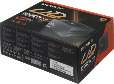 Блок питания Gigabyte ATX 850W GP-UD850GM PG5 V2 Gen.5 80+ gold (20+4pin) APFC 120mm fan 8xSATA Cab Manag RTL