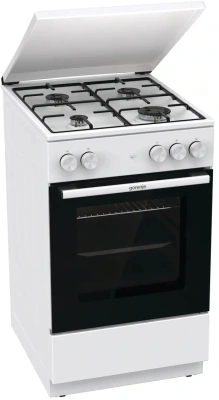 Плита Газовая Gorenje GG5A14WJ белый (металлическая крышка) реш.сталь