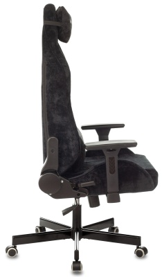 Кресло игровое Knight N1 Fabric черный Light-20 с подголов. крестов. металл