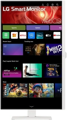 Монитор LG 31.5" 32U850SA-W белый IPS LED 16:9 HDMI M/M Cam матовая HAS 1000:1 400cd 178гр/178гр 3840x2160 60Hz 4K USB 7.7кг