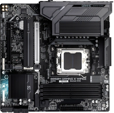 Материнская плата Gigabyte B850M GAMING X WIFI6E Socket AM5 AMD B850 4xDDR5 mATX AC`97 8ch(7.1) 2.5Gg RAID+HDMI+DP