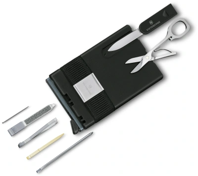 Швейцарская карта Victorinox Smart Card Wallet Sharp (0.7250.36) серый коробка подарочная