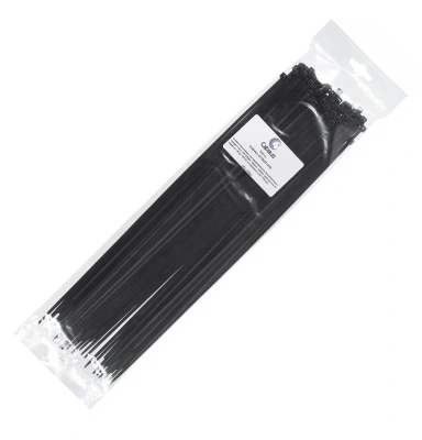 Стяжка пластиковая Cabeus GTOUT-370 370x3.6мм (упак:100шт) нейлон внешний (-40/+85) черный