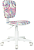 Кресло детское Бюрократ CH-W204NX мультиколор луна розовая крестов. пластик пластик белый