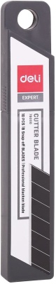 Лезвия Deli E78000 Expert шир.лез.18мм сталь (упак.:10шт) пласт.кор.