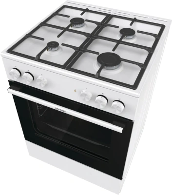 Плита Комбинированная Gorenje GK6A40WFFM белый (без крышки) реш.чугун