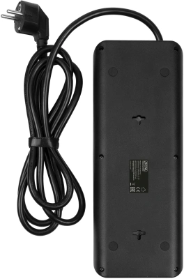 Сетевой фильтр Powercom SP-10 USB2A1СB 3,0м 3.0м (10 розеток) черный (коробка)