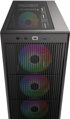 Корпус ID-Cooling Ware 510 черный без БП ATX 7x120mm 5x140mm 1xUSB2.0 1xUSB3.0 audio bott PSU