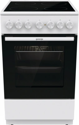 Плита Электрическая Gorenje GEC5B42WG белый стеклокерамика (без крышки)