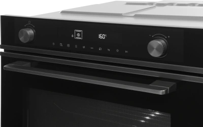 Духовой шкаф Электрический Hyundai HMEO 6540 DX черный/графитовый