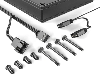 Вентилятор для корпуса ID-Cooling AS-120-К ARGB 120х120x25 черный 4-pin 27.2дБ (AS-120-ARGB-K) Ret