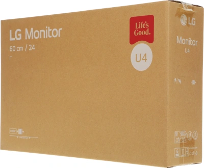 Монитор LG 23.8" 24U411A-B черный IPS LED 16:9 HDMI матовая 1500:1 250cd 178гр/178гр 1920x1080 120Hz VGA FHD 3.2кг