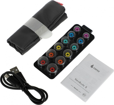 Гарнитура внутриканальные Edifier NeoBuds S черный беспроводные bluetooth в ушной раковине