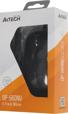 Мышь A4Tech OP-560NU черный оптическая 1200dpi USB 3but