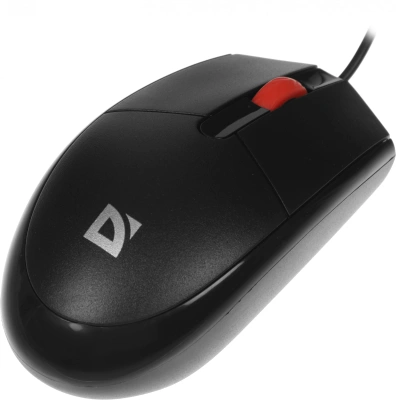 Мышь Defender Delta MM-523 черный оптическая 1000dpi USB для ноутбука 2but (52523)