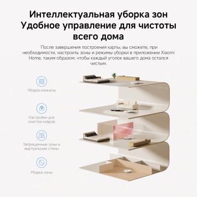 Пылесос-робот Xiaomi H40 140Вт белый (в компл.:1мешок)
