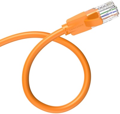 Патч-корд Vention IBEOH 1Гбит/с UTP 4 пары cat.6 CCA 2м оранжевый RJ-45 (m)-RJ-45 (m)