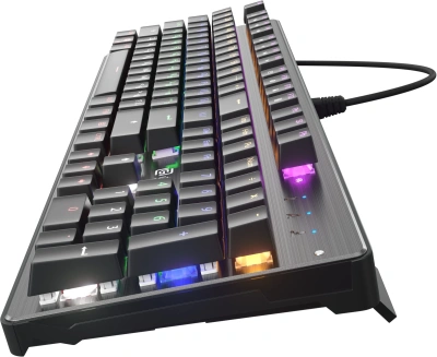 Клавиатура Оклик 970G Dark Knight механическая черный/серебристый USB for gamer LED (499578) кабель 1.5м
