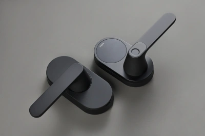 Умный замок Aqara Smart Door Lock U300 накладной разбл.отпеч.паль./код/пар/NFC/прил/мех.кл черный (DL-D02D_BL)