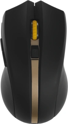 Мышь Оклик 495MW черный/золотистый оптическая 1600dpi беспров. USB для ноутбука 6but (998168)
