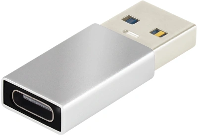 Адаптер Buro BU-USB3-Am-Cf ver3.0 USB A(m) USB Type-C (f) серебристый (пакет)