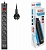 Сетевой фильтр Buro BU-SP1.8_USB_2A-B 1.8м (6 розеток) черный (коробка)