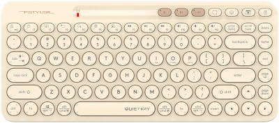 Клавиатура A4Tech FBK36C AS бежевый USB беспроводная BT/Radio slim Multimedia