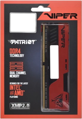 Память DDR4 2x32GB 3200MHz Patriot PVE2464G320C8K Viper Elite II RTL Gaming PC4-25600 CL18 DIMM UDIMM 288-pin 1.35В kit с радиатором Ret