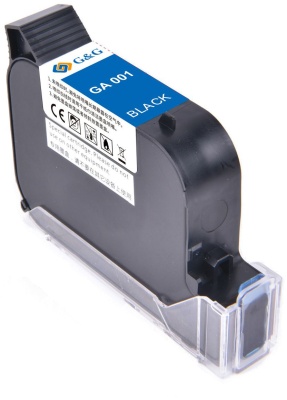 Картридж струйный G&G GA-001BK черный пигментный (42мл) для G&G GG-HH1001B/ GG-HH1001A с чипом