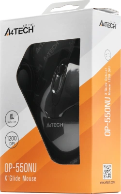 Мышь A4Tech V-Track Padless OP-550NU черный оптическая 1200dpi USB 3but