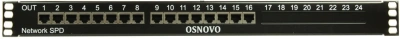 Грозозащита Osnovo SP-IP16/1000PR 1U
