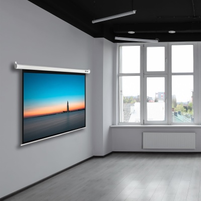 Экран Cactus 111" 150x240см SIlverMotoExpert CS-PSSME-240X150-WT 16:10 настенно-потолочный рулонный белый (моторизованный привод)