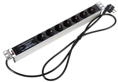 Блок распределения питания Rem R-16-7S-FI-440-3 гор.размещ. 7xSchuko базовые 16A Schuko 3м