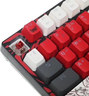 Клавиатура A4Tech S87 Naraka механическая черный/красный USB for gamer LED кабель 1.8м