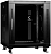 Шкаф коммутационный Cabeus (SH-05C-12U60/60-BK) напольный 12U 600x600мм пер.дв.стекл металл 800кг черный 500мм 730мм IP20 сталь