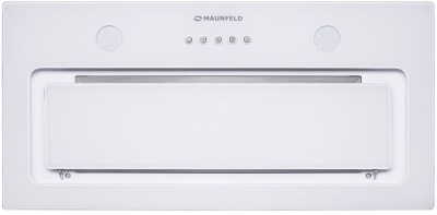 Вытяжка встраиваемая Maunfeld TRAPEZE 601GG белый управление: кнопочное (1 мотор)