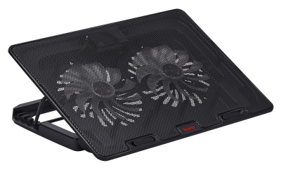 Подставка для ноутбука Buro BU-LCP156-B214H 15.6" 355x255x30мм 2xUSB 2x 140ммFAN 900г металлическая сетка/пластик черный