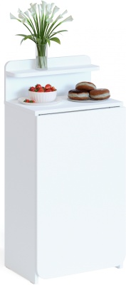 Стол для компьютера Сокол СП-19 складн. столешница ЛДСП белый каркас хром (00-00012723)