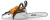 Бензопила Stihl MS 182 1600Вт 2.2л.с. дл.шины:16" (40cm) (11482000278)