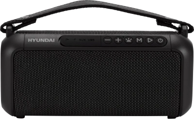 Колонка порт. Hyundai H-PS1007 черный 60W 2.0 BT 10м 2600mAh