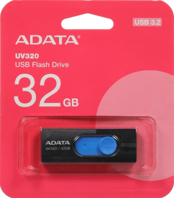 Флеш Диск A-Data 32Gb UV320 AUV320-32G-RBKBL USB3.2 черный