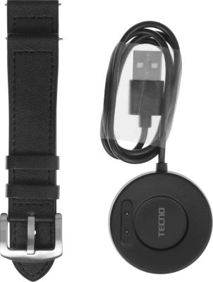 Смарт-часы Tecno Watch GT 1.504" AMOLED корп.черный рем.черный (WGT01)